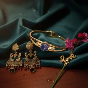 The “Divine Blessings” Ganesha Kada & Temple Jewelery Set
