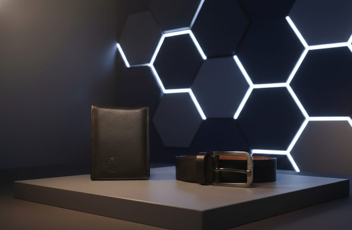 The "Classic Gentleman" Tan Wallet & Belt Combo