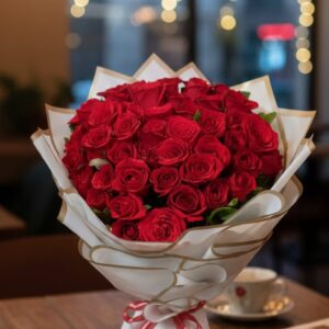 Flower Bouquet- Red Roses