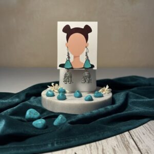 The “Moonlit Folk” Oxidized Chandbali Jhumkas