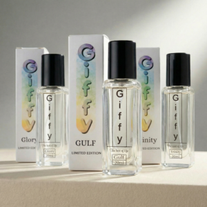 Giffy Limited Edition Pocket Perfume Discovery Set of Three – Glory, Trinity, and Gulf 20ml Fragrances