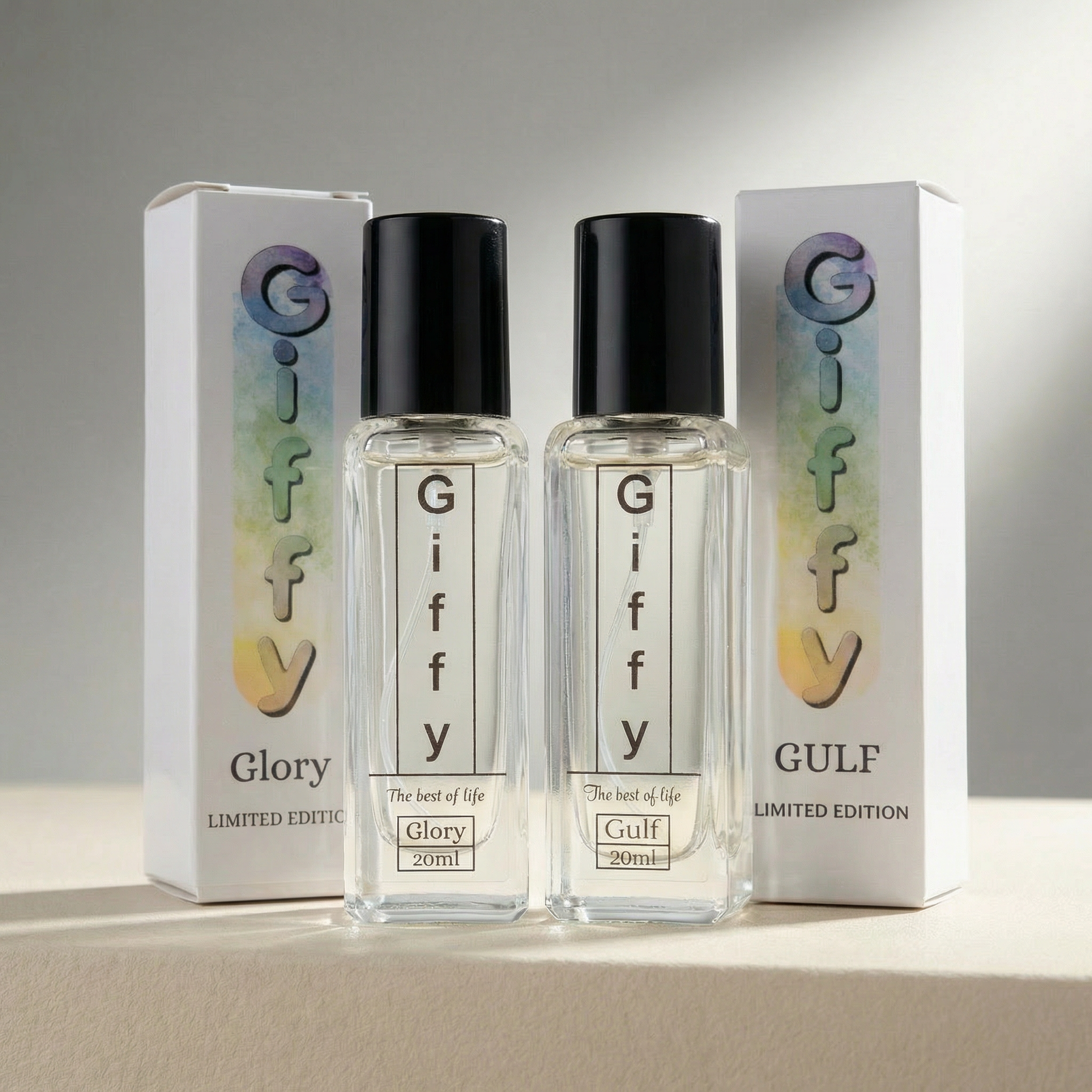 Giffy Limited Edition Pocket Perfume Discovery Set – Glory and Gulf 20ml Fragrances