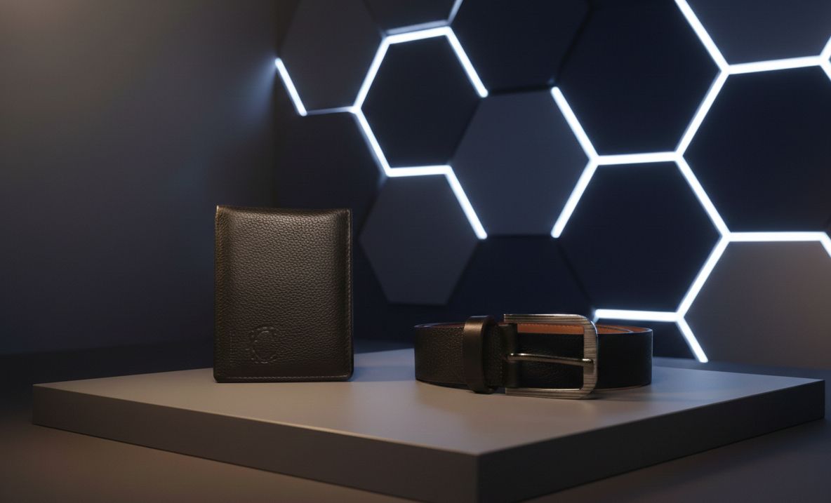 The "Executive Duo" Men's Wallet & Belt Combo