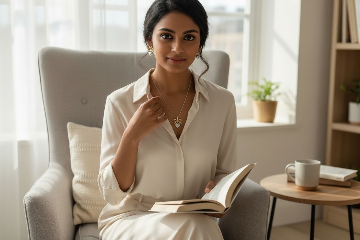 Elegant Two-Tone Bow & Heart Jewellery Set – Gold & Silver Finish Pendant Necklace with Matching Earrings