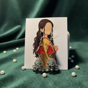 The “Turquoise Tranquility” Drop Jhumkas